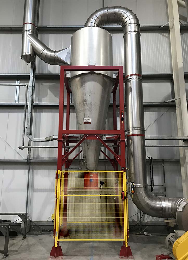 Industrial Cyclone Dust Collector System - High Efficiency Steel Separator